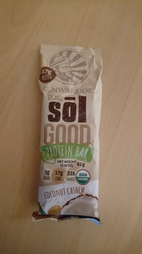 Sunwarrior Sol Protein Bar Coconut Cashew